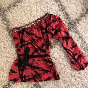 One Shoulder Bebe Shirt